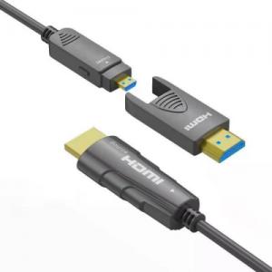 HDMI type A to D detachable active optical cable 2.0 version 4K hdmi fiber cable 