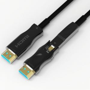  HDMI 4K optical cable 2.0 version of pipe routing HDMI Type A to D single-head detachable engineering optical cable